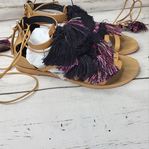Rebecca Minkoff Elisha Tassel Lace Up Sandal - Picture 5 of 13